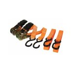 Sangle d'arrimage avec tendeur à cliquet 500 kg - 25 mm x 5 m - 2 pcs Sangle d'arrimage avec tendeur à cliquet 500 kg - 25 mm x 5 m - 2 pcs