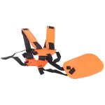 Sangle d'�paule double r�glable pour tondeuse � gazon en nylon pour d�broussailleuse de jardin