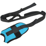 Sangle d'�tirement jambe et cheville pour r��ducation, yoga et fitness - bleu