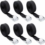 Qersta - sangle  griffe sangle d'arrimage sangle de fixation pour transport moto, camion sangle arrimage, ...