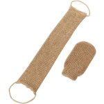 Sangle lave dos, lani�re crin gant exfoliant, bande dos exfoliante en chanvre naturel pour dos corps ...