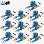 Arebos - 10 x sangles tension 2 partie avec crochet sangles d'arrimage 6 m 5000 kg