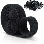 [jamais utilis�]sangles scratch velcr r�utilisables 10 m x 25 mm, sangles de c�ble r�glables avec 50 ...