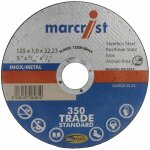 Le sanitaire - disque  trononner 350 ultra fin pour mtal et inox diamtre 125 x 1, 0 mm
