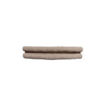 Sans marque - essentiel boudin porte double effet lin 80cm gris - luance