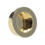 Estamp - poign�e cuvette ronde � ext�rieur 40 mm � int�rieur 35 mm - laiton finition chrom� mat