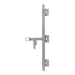 Tringle plate pour espagnolette inox 316 bross� en 2000 mm poign�e � 1350 mm