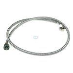 Tuyau alimentation d'eau inox 1, 5 m complet pour lave linge. . .
