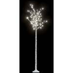Sapin de no�l 200 led blanc froid saule 2, 2 m int / ext vidaxl