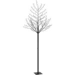Sapin de nol 600 led bleues cerisier en fleurs 300 cm vidaxl