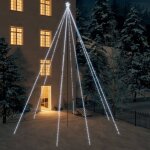 Sapin de no�l � led int / ext�rieur 1300 led blanc froid 8 m vidaxl