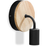 Applique murale - style scandinave - bruno noir