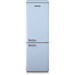 Scb300vbl - schneider rfrigrateur combin vintage 304l bleu 189cm 39db cle