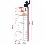 Scedil - echafaudage m4 lux (hauteur de travail 6, 20 m)