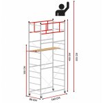 Echafaudage terno - 1 (hauteur de travail 5 m)
