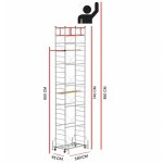 Echafaudage scedil ux (hauteur de travail 8, 50 m)
