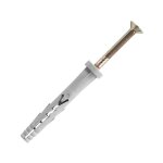 Scell - it - 100 pices de cheville  frapper nylon - inox a4 - tte plate  8 x 60 mm - a4 - yzp8060 ...