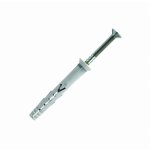 Scell - it - chevilles  frapper nylon tte fraise - clou inox a4 - yzf 6x40mm - boite de 200