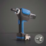 En malette riveteuse 2 batteries 18v li - ion - 2. 0ah, chargeur pour rivets toils - 5, 2 - 7, 8 mm ...