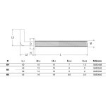 Gonds  embase mtal gae m5x50 bote de 50 scell - it gae0550