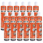 Lot de 12 cartouches de scellement chimique poly - gp ton gris simpson