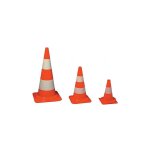 Cone de signalisation rouge / blanc 300mm schake