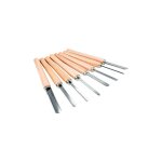 Scheppach - lot de 8 gouges pour tours  bois compatibles dm600vario, dm500t, dm1100t