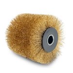 Scheppach brosse fil laitonn� pour surfaceuse mrs1300 brosse de rechange - 100mm de largeur - �120mm ...