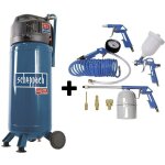 Scheppach - compresseur d'air electrique vertical 50 lt hc51v + kit 8 pieces Scheppach - compresseur d'air electrique vertical 50 lt hc51v + kit 8 pieces