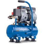 Scheppach compresseur ultra silencieux hc08si ? cuve 6 l ? pression max 8 bars ? moteur 1100 w - 230 ...
