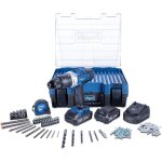 Scheppach - perceuse visseuse  percussion dtb20 - 20pros - coffret - atelier mobile - avec 206 accessoires, ...