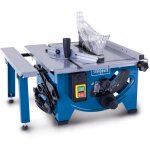 Scheppach - scie circulaire de table hs80 ? 1200 w ? lame � 210mm ? vitesse 4800 tr / min ? hauteur de ...