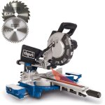 Scheppach - scie  onglet hm216 - 2000w - lame  216mm - grande largeur de coupe 340mm - laser - 2 lames, ...