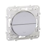 Schneider electric - bouton poussoir gris aluminium 6a 250v 2 boutons monte - descente pour volets - ...