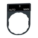 Schneider electric - harmony - porte - tiquette 30x40 + tiquette 'auto - o - main' 8x27 - blanc / noir ...