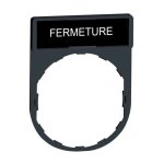 Harmony - porte - �tiquette 30x40 + �tiquette 'fermeture' 8x27 - blanc / noir (zby2114)