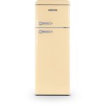 Scdd208vcr - schneider r�frig�rateur 2 portes cr�me vintage 206l 150cm 40db cle