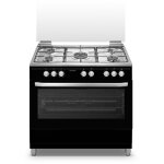 Schneider - scg9mfcb piano de cuisson 5 foyers dont 1 triple couronne 3600w, four multifonction 95l