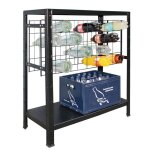 Schulte regalwelt - schulte regalwelt casier � vin, 32 bouteilles, 90x80x35 cm (hxlxp), noir, rayonnage ...
