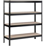 Schulte regalwelt - schulte regalwelt rayonnage pour charges lourdes avec 4 tagres en bois, capacit ...