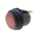 Bouton poussoir � leds rouges 24vdc 10amp ip65 r13112b8f02brl2