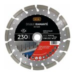 Scid - disque diamant ventil� pour b�ton et m�tal - diam�tre 230 mm