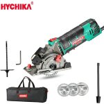 Hychika - scie circulaire 500w mini scie circulaire, 4500rpm, profondeur de coupe: 0 - 25mm, moteur en ...