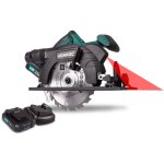 Scie circulaire sans fil 150mm vpower 20v. 2 batteries 2. 0ah, chargeur rapide, lame de scie et guide ...