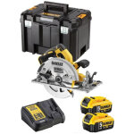 Scie circulaire xr 5ah 184 mm dewalt 2 batteries + coffret tstak - dcs572p2 - qw