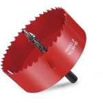 Scie cloche bi - m�tal �100mm ? profondeur de coupe 25mm ? pour bois, m�tal, plastique ? adaptateur hexagonal ...