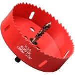 Scie cloche bi - m�tal 130mm, m42 bim�tallique scie tr�pan avec foret de centrage pour robuste perceuse ...