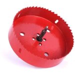 Scie cloche bi - m�tal � 150 mm , acier rapide hss m42, avec tige hexagonale et foret pour aluminium, ...