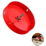 Scie - cloche bi - m�tal hss m42 de 160 mm - tige hexagonale avec foret pour bois, construction s�che ...