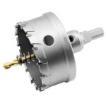 Scie cloche en carbure de 68 mm, scie cloche professionnelle tct pour m�taux, acier inoxydable, fer, ...